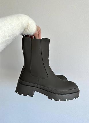 Черевики челсі boots khaki демісезон