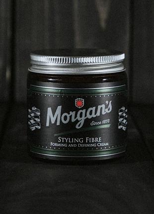 Крем для укладання волосся morgans styling fibre 75 мл чоловічий текстурувальний засіб матовий ефект гнучка фіксація об'єму укладк