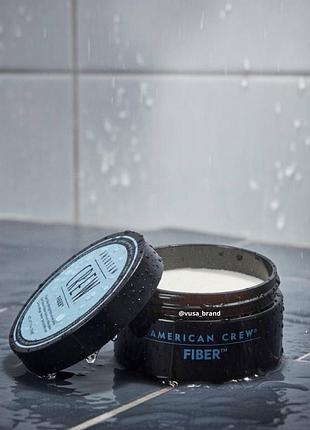 Паста american crew fiber мужская паста для укладки волос с сильной фиксацией матовым финишем и высокой текстурой профессиональный