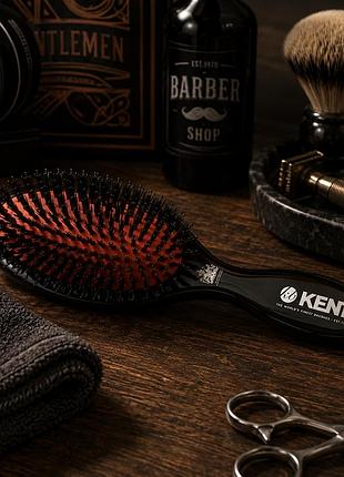 Щетка женская для густых волос kent csml большая овальная щетка со смешанной щетиной для длинных волос