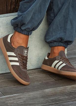 Кроссовки женские adidas samba brown