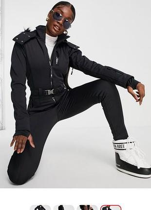 Жіночий лижний комбінезон чорний asos