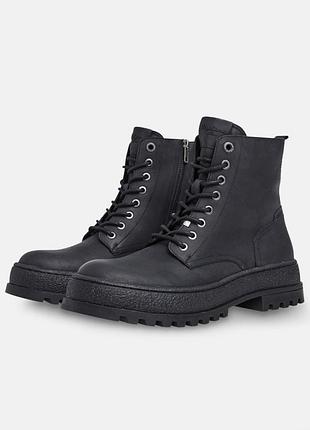 Черевики чоловічі pepe jeans чорні зимові шкіряні eu 44
