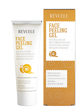 Гель пілінг для обличчя revuele face peeling gel with snail filtrate з муцином равлика 80 мл