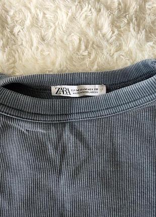 Лонгслів жіночий zara в рубчик 2