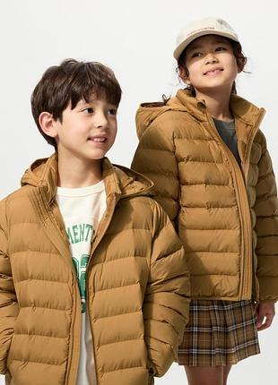 Дитяча демісезонна куртка-парка uniqlo kids puffertech