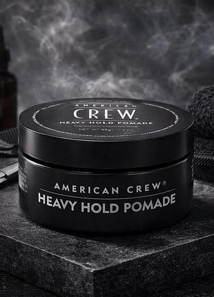Помада для укладки волос american crew heavy hold pomade сильная фиксация высокий блеск 85 г