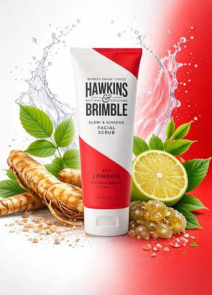 Скраб для лица hawkins & brimble facial scrub 125 мл глубокая очистка отшелушивания и уход за кожей
