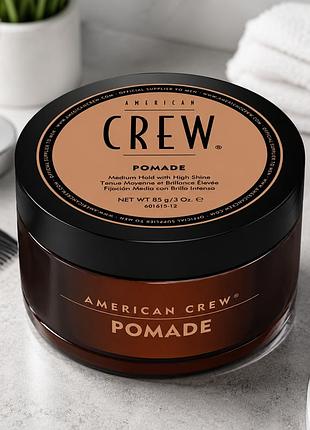 Помада для укладки волос american crew pomade 85 г средняя фиксация высокий блеск водная основа