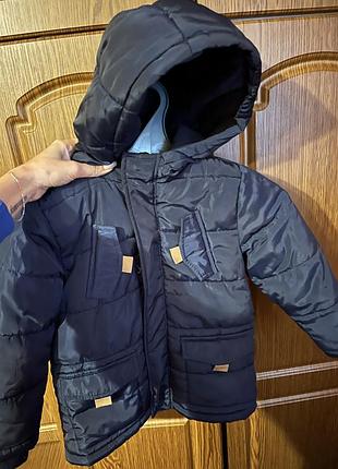 Куртка для хлопчика зимова чорна