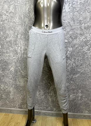 Calvin klein sleepwear подштанники штаны m размер на манжетах серые