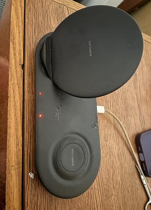 Зарядний пристрій samsung duo wireless charger multi black ep-n6100