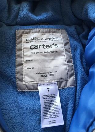 Куртка для дітей carters на флісі, сіра 5
