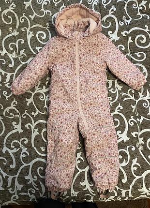 Зимовий комбінезон для дівчаток dopodopo baby рожевий, розмір 98-104