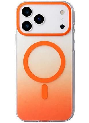 Чохол tpu+pc phantom with magnetic fit для apple iphone 17 pro (6.3") orange