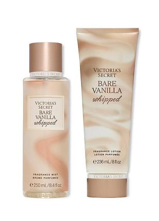 Набір для тіла bare vanilla whipped victoria's secret міст і лосьйон