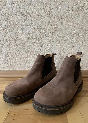 Черевики чоловічі birkenstock челсі коричневі