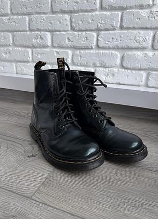 Черевики унісекс dr. martens чорні, довжина устілки 25 см