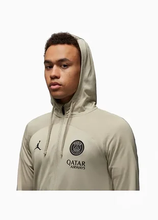 Спортивна кофта чоловіча jordan psg mnk df strk hd trksuit k3r бежева