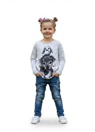 ​🐶🐰 супер-милый лонгслив h&m с щенком и кроликом! настоящий "мими-мишка"! 🐰🐶