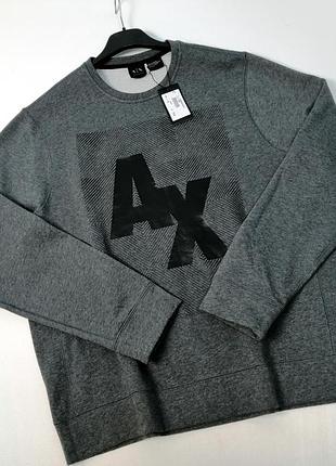 Мужской свитшот armani exchange с логотипом
