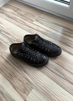 Кеди жіночі ugg australia чорні, розмір 38.5, шкіра, хутро