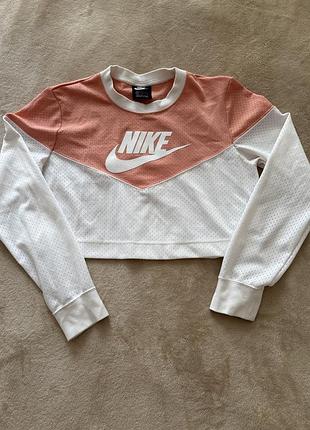 Жіноча кофта nike рожево-біла розмір m
