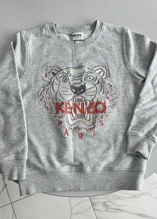 Світшот для підлітків kenzo сірий з тигром 152р