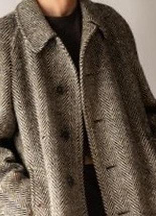 Пальто жіноче вовняне вільного крою сіре