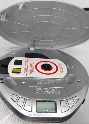 Портативний cd плеєр h-01 з антишоком anti-shock та навушниками