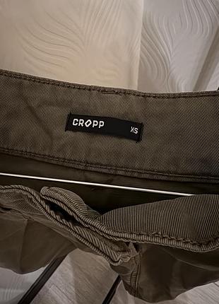 Міні-спідниця жіноча cropp карго хакі 2