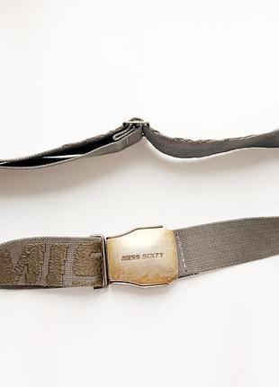 Винтажный тканевый ремень miss sixty y2k/military
