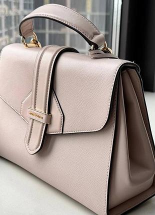Сумка michael kors bleecker зі шкіри original — ніжно-рожева