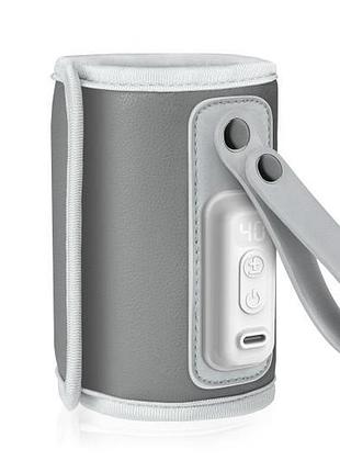 Підігрівач пляшок lionelo thermup go grey silver