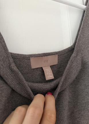 Топ теплий сірий h&m 🩶 3
