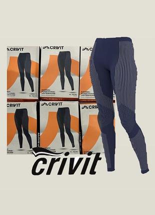 Новые женские зональные термоштаны crivit германия размер xl 48-50 термобелье лосины кальсоны спортивные лидл