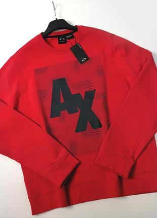 Мужской натуральный свитшот armani exchange с логотипом