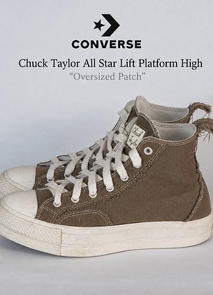 Кеди converse chuck taylor all star lift platform high “oversized patch” 41.5