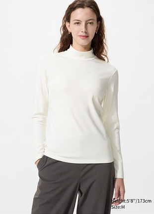 Ультра теплый лонгслив водолазка heattech uniqlo