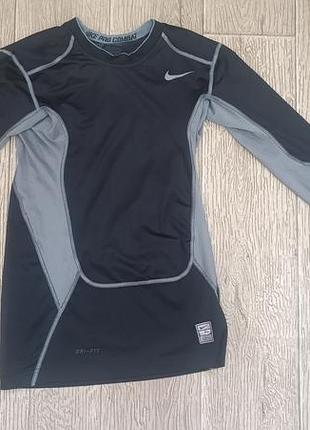 Компрессионная футболка nike pro combat dri-fit с длинным рукавом (размер s) - оригинал