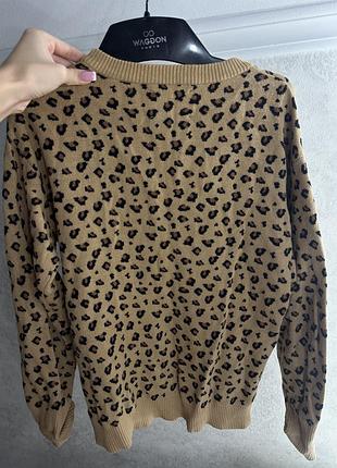 Светр для дівчинки zara леопардовий 2