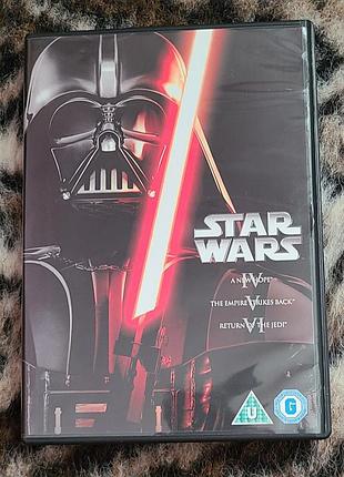 Новий dvd-бокс star wars original trilogy (епізоди iv, v, vi) з англії\на англійській мові\