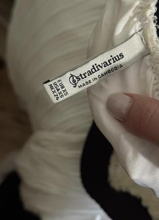 Шорти жіночі плісировані білі stradivarius 3