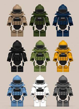 Набор фигурок eod bomb squad саперы 9 шт для лего lego