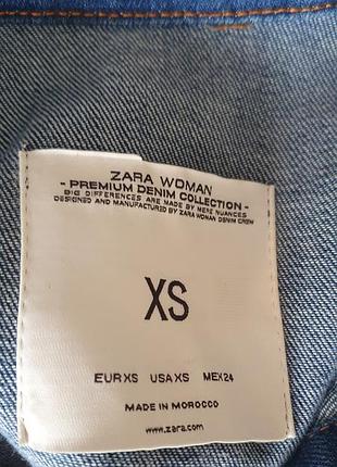 Джинсовое платье-рубашка zara  р. xs 3