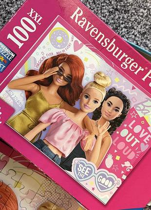 Пазли для дівчинки barbie ravensburger 100 елементів