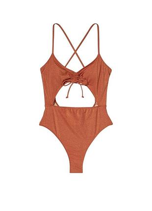Купальник слитный victoria's secret ruched cutout ginger giaze 26606071/320838