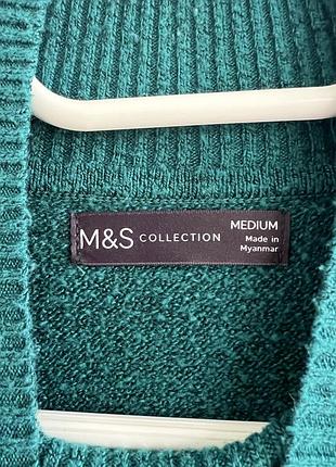 Светр жіночий m&s collection бірюзовий 3