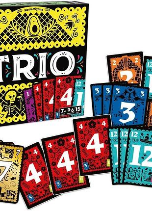 Настольная карточная игра trio ghenos games, 36 карт, итальянское издание, 7+ лет