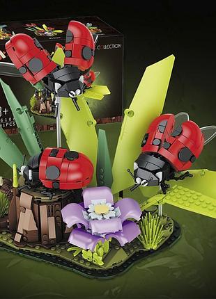 Конструктор квіти та комахи сонечко сонечко insect collection 3d 741 дет різноцвіт